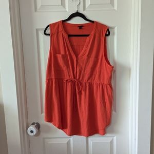 Torrid Size 1X Cinch Waist High-Low Tank Top